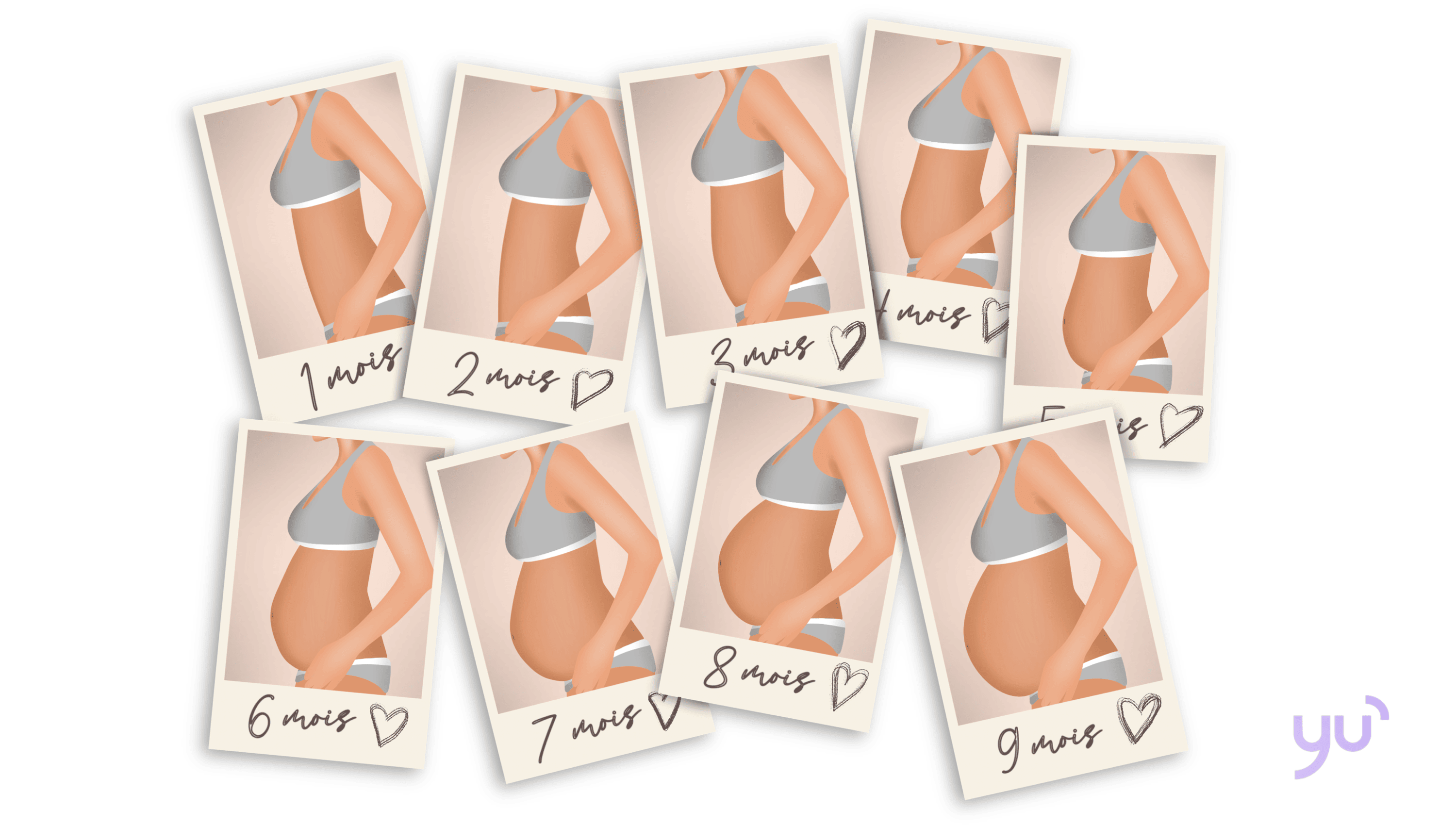 Variations des ventres de femmes enceintes